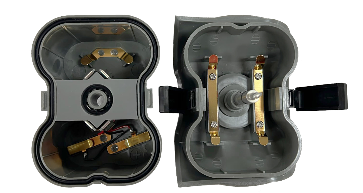 Spectra DG511 DG711 batterijhouder open – zonder batterijen zichtbaar