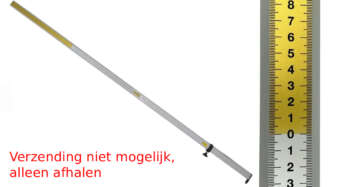 Laserbaak 3.50 meter aluminium 8-hoekig los op witte achtergrond