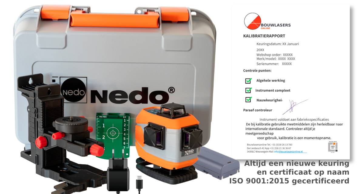 Nedo X-Liner 4D Green Bouwlasers Online