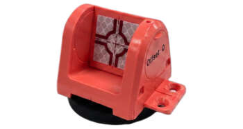 RS183Mr magnetisch reflecterend target 30x30mm rood
