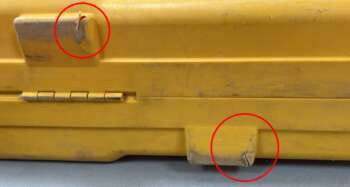 Gebruikte Spectra LL300N Guncase koffer Passend op de Spectra LL300N incl bijbehorende statief en baak (Niet voor standaard statieven en baken) B grade product: Koffer in goede staat, sloten zijn goed, lichte gebruikssporen, 2 kleine gaatjes in de onderkant van de koffer (zie foto 3). Het model op de foto kan afwijken van de geleverde ontvanger, wij hebben hiervan meerdere van op voorraad. Wilt u er meerdere hebben?  Vraag dan het actuele aantal op via telefoon, whatsapp of mail.