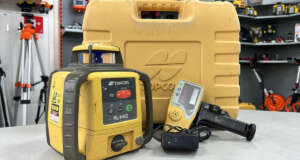 Gebruikte Topcon RL‑H4C laser met LS80L ontvanger, baakklem en lader
