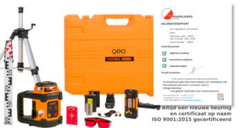 Geo-Fennel Roneo Maxi set met in hoogte verstelbaar statief, baak, FR 60-MM ontvanger, Li-Ion accu en draagkoffer