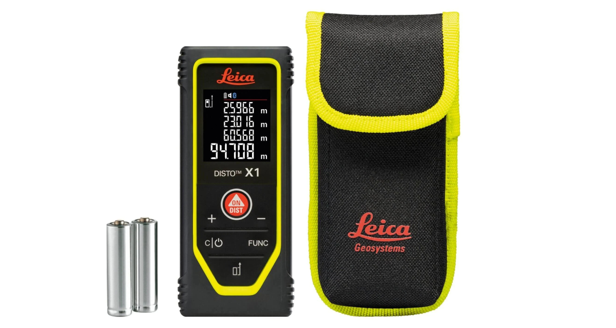 Complete Leica DISTO X1 set met draagtas en accessoires