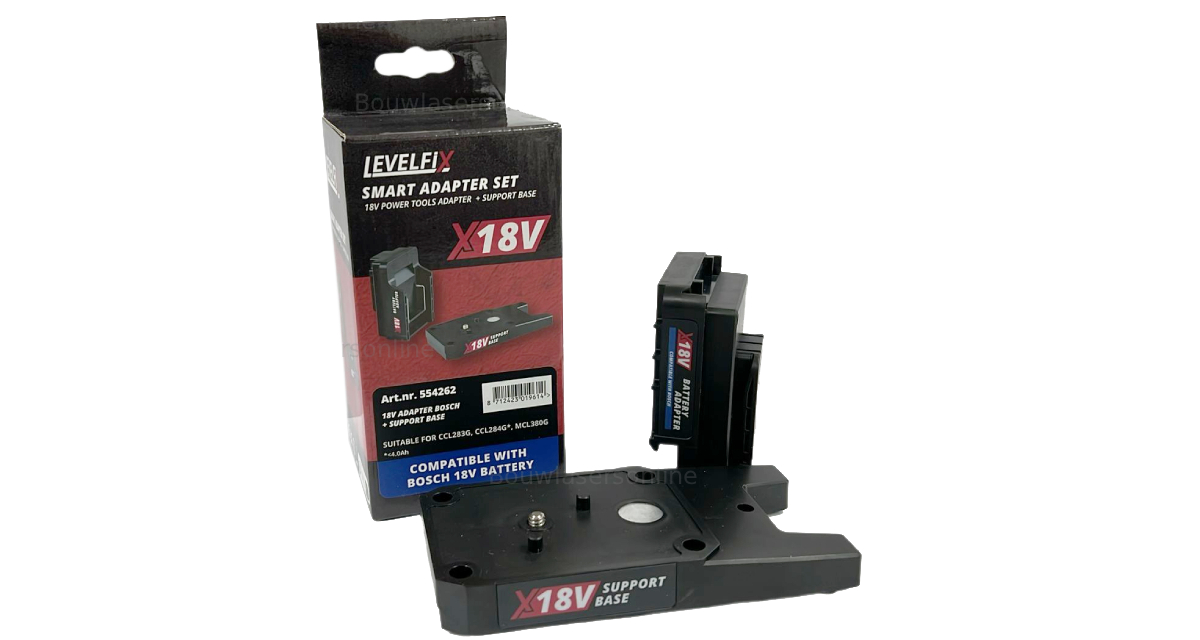 Levelfix X 18V adapter Bosch Bouwlasers Online