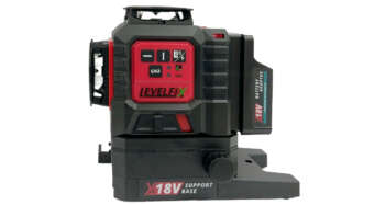 Levelfix laser CCL283G met gemonteerde adapter voor Makita accu