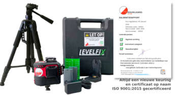 Levelfix CCL170G complete set met licht telescopisch statief
