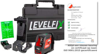 Complete set LEVELFIX CL130G met tas, wandhouder en kalibratiecertificaat
