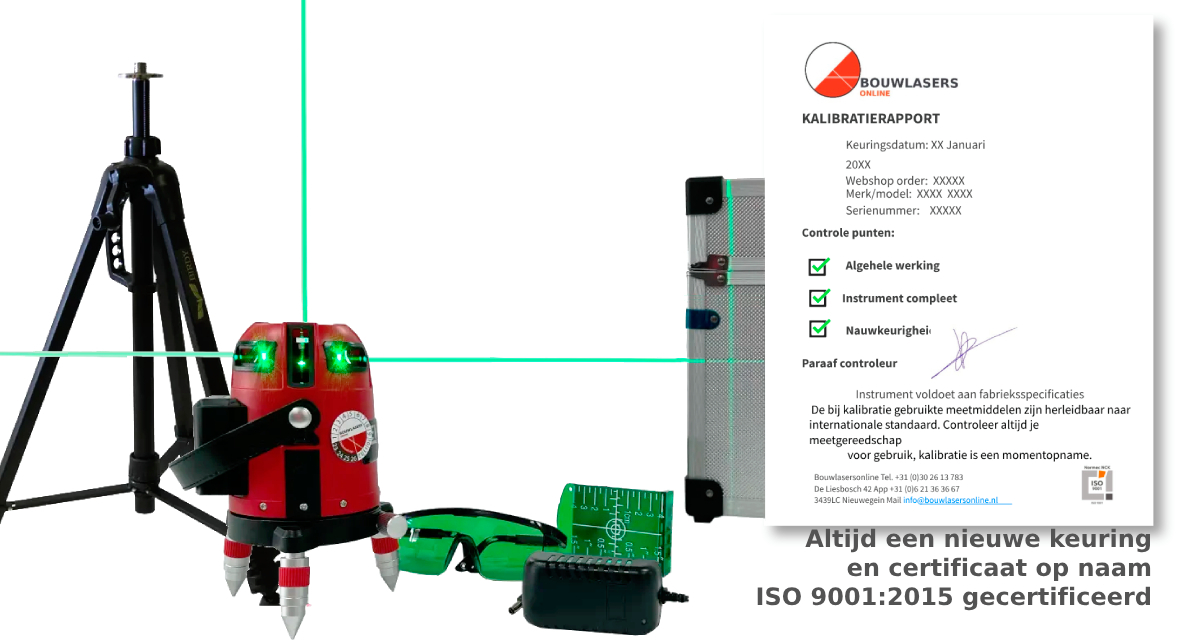 Levelfix C618G met statief Bouwlasers Online