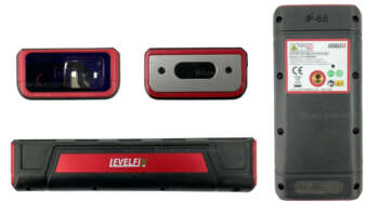 Aanzichten voor- zij- en achterkant LEVELFIX LXD150CG