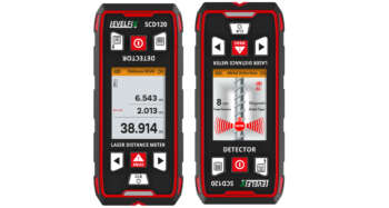 Levelfix SCD120 muurscanner en afstandsmeter vooraanzicht
