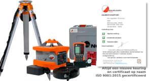 Nedo Primus2 HVA2N Set – Dubbel Afschot Laser Inclusief Zwaar Bouwstatief (Nedo 200204)