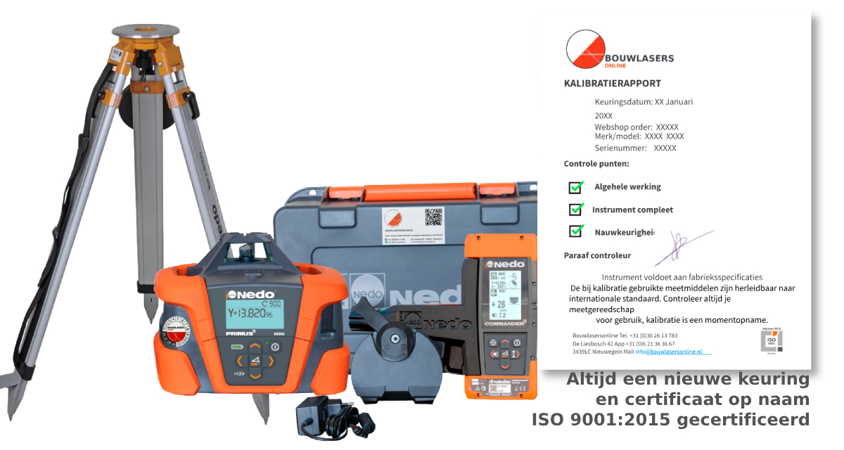 Nedo Primus3 H1N met statief Bouwlasers Online