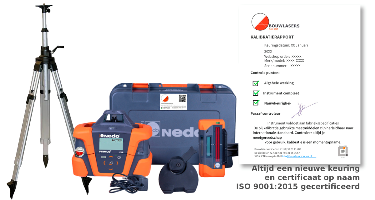 _Nedo Primus3 HVA set met statief Bouwlasers Online