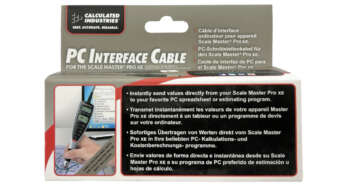 Verpakking van de datakabel voor Scale Master Pro XE.