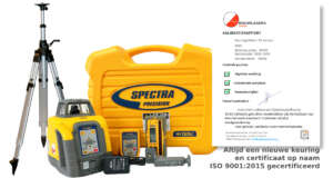 Spectra HV1305C set met ontvanger, certificaat en statief tot 2,95m