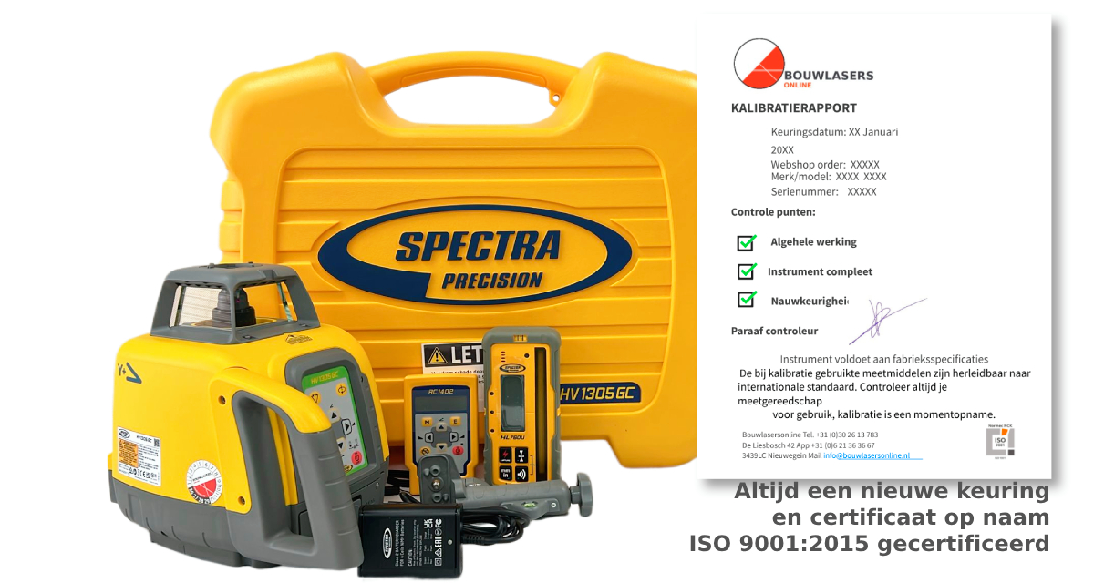 _Spectra HV1305GC set Bouwlasers Online
