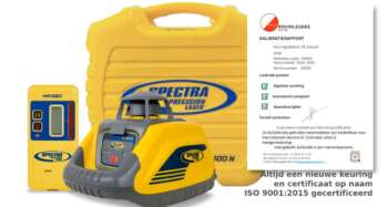 Spectra LL100N laser met HR320-ontvanger en koffer