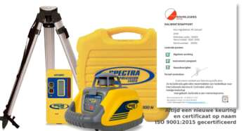 Spectra LL100N laser met HR320 ontvanger, koffer en statief