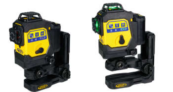 Spectra LT360G op de verstelbare wandklem.
