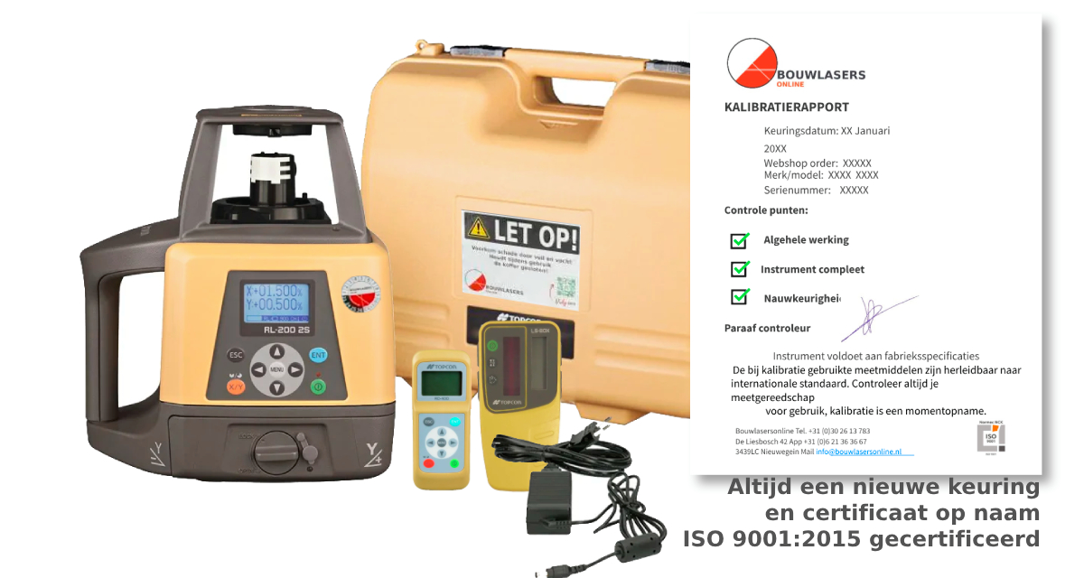Topcon RL-200 2S set Bouwlasers Online