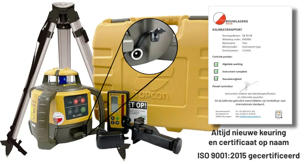 _Topcon RL-H5A LS100D set met statief Bouwlasers Online