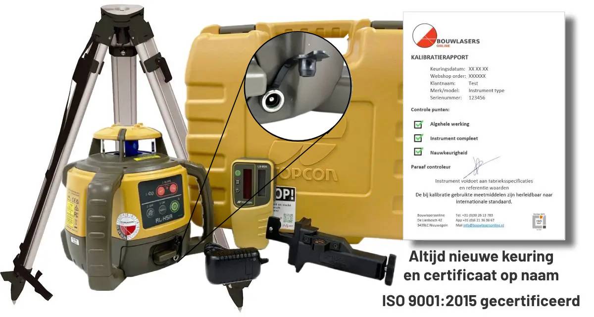 _Topcon RL-H5A LS80 set met statief Bouwlasers Online