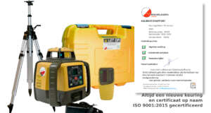 Topcon RL-HV2S Set – Inclusief LS-80X Ontvanger en Hoogte Verstelbaar Statief tot 2,95m