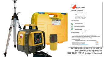 Topcon RL-HV2S Set – Inclusief LS-80X Ontvanger en Hoogte Verstelbaar Statief tot 2,95m